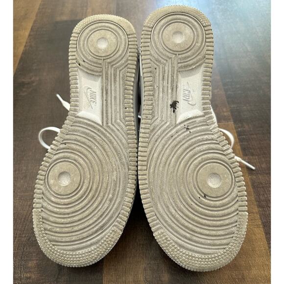 Nike Air Force 1 Low White Leather Sneakers Women’s Size 8 - Picture 10 of 12